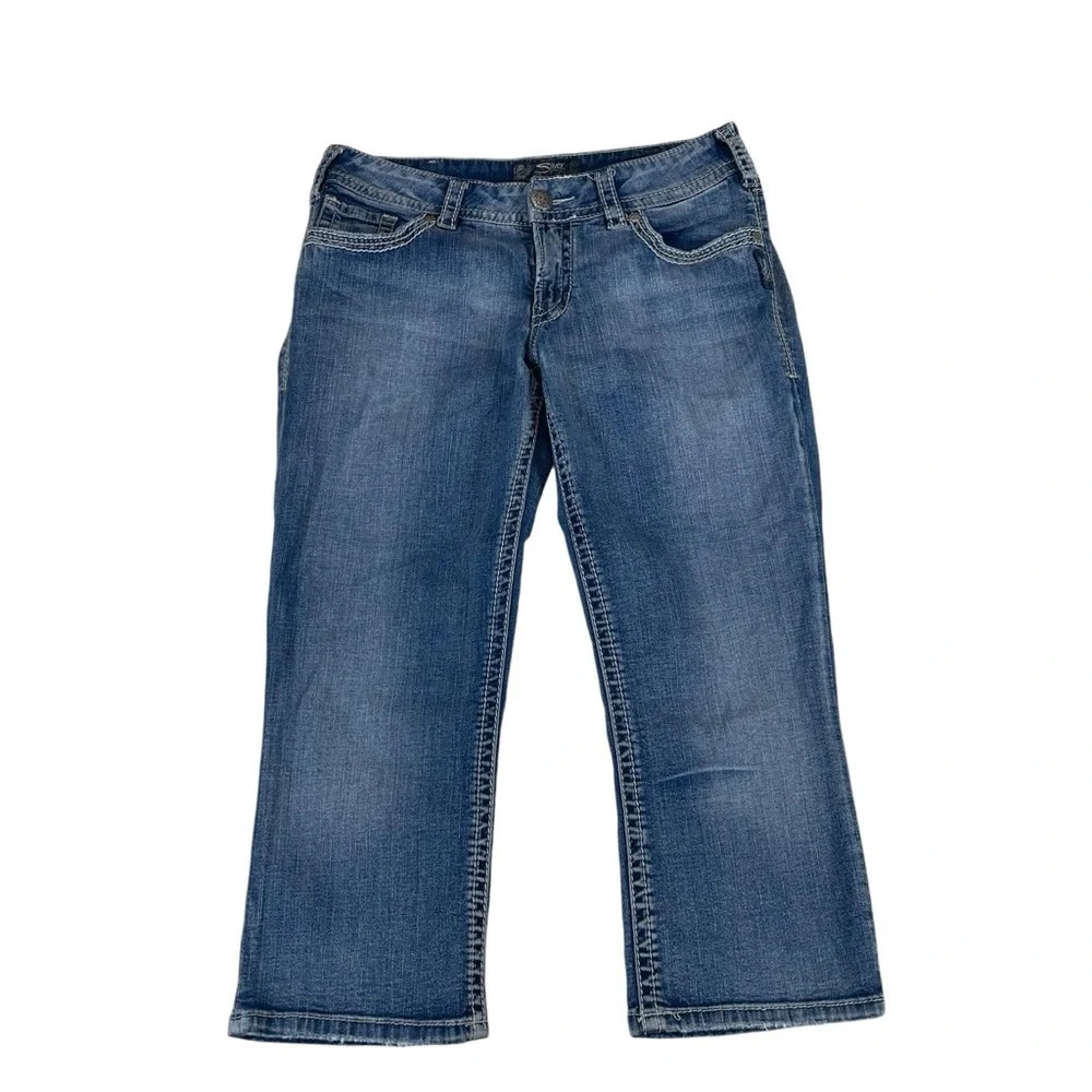 Silver jeans Suki capris women’s size 30 western stitched pockets